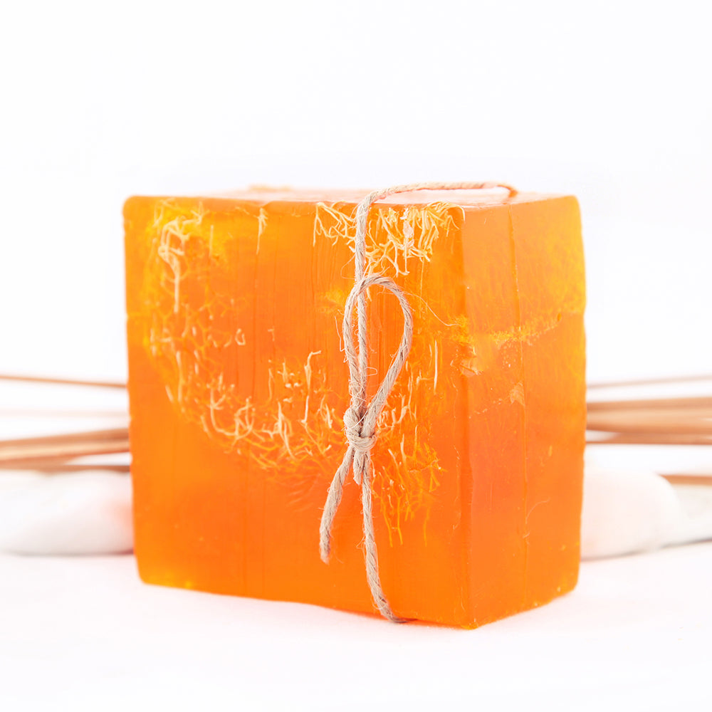 Orange Handmade Loofah Soap